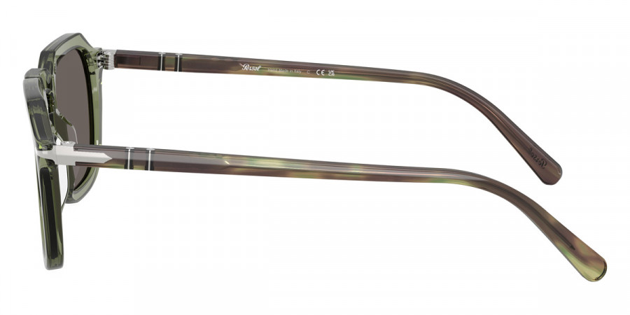 Color: Transparent Green/Striped Green (1226B1) - Persol PO3292S1226B152