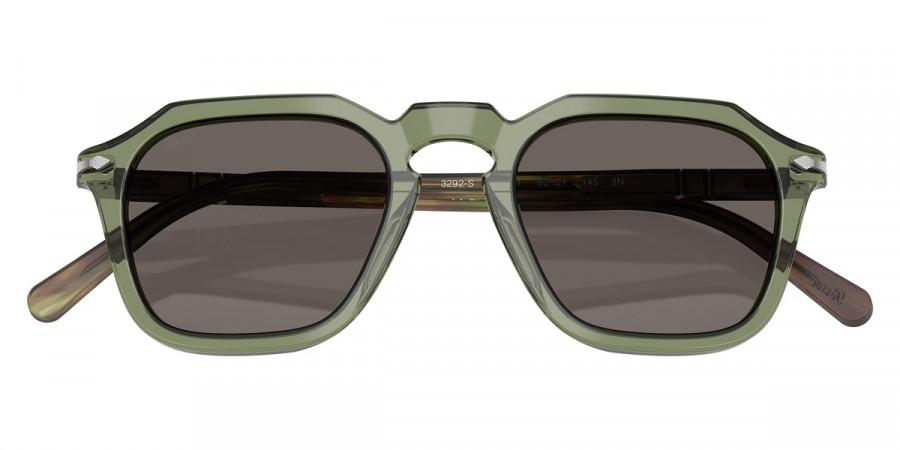Color: Transparent Green/Striped Green (1226B1) - Persol PO3292S1226B152