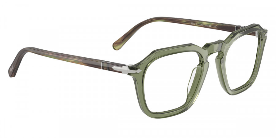 Color: Transparent Green/Striped Green (1226) - Persol PO3292V122650