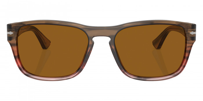 Persol™ PO3341S 120633 55 - Striped Brown Gradient Red