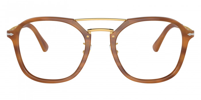 Persol™ PO3352V 960 51 - Striped Brown/Gold