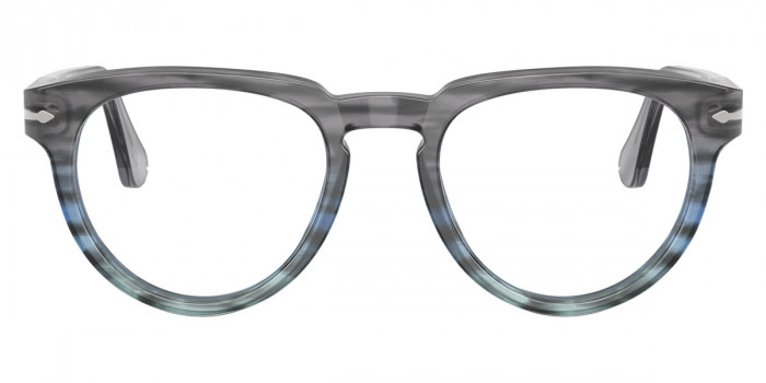 Persol™ PO3377V 1205 50 - Striped Gray Gradient Striped Blue
