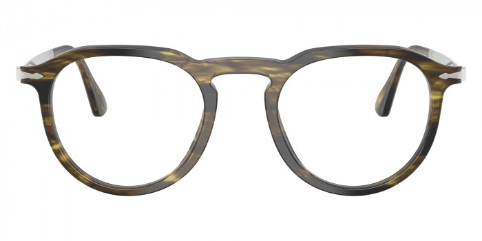 Persol™ PO3387V - Pier 1237 49 - Striped Black and Olive Green