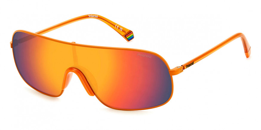 Polaroid orange sunglasses sale