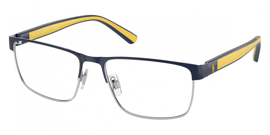 Polo™ PH1229 9467 54 - Semi Shiny Navy Blue/Silver and Yellow Rubber