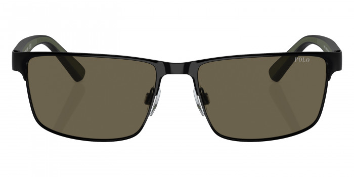 POLO RALPH LAUREN™ PH3155 9258/3 57 - Shiny Black and Green Rubber