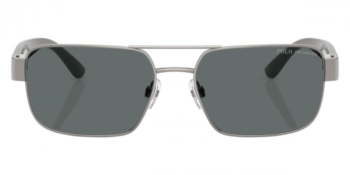 POLO RALPH LAUREN™ PH3161 926681 58 - Brushed Gunmetal/Shiny Light Gray/Dark Gray