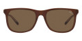 Shiny Transparent Brown on Crystal / Brown