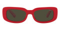 Shiny Dark Red / Dark Green