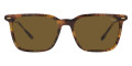 Shiny Beige Tortoise / Olive Green