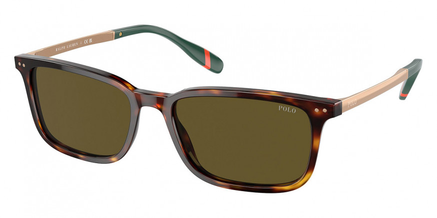 Polo™ PH4212 613773 55 - Shiny Brown Tortoise/Antique Gold/Green