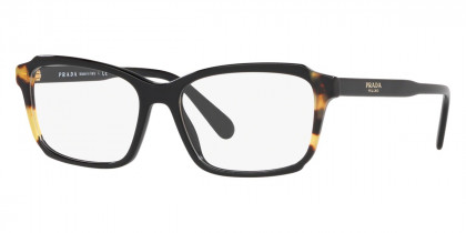 Color: Black/Medium Havana (3891O1) - Prada PR01VV3891O155