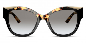 Prada™ Monochrome PR 02WS 01M0A7 54 - Black/Medium Havana