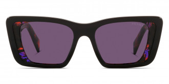 Prada™ PR 08YS 04V6O2 51 - Black/Havana Abstract