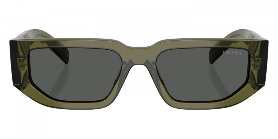 Prada PR 09ZSF 25A40L 55 - Transparent Military Green