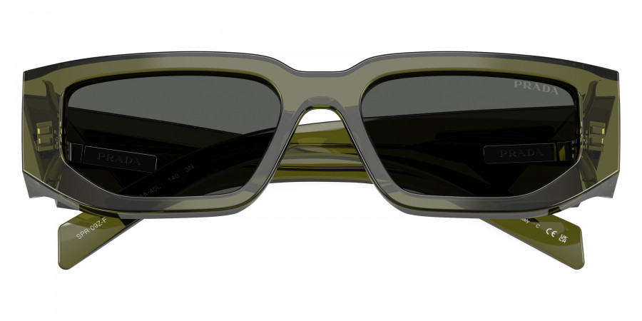Color: Transparent Military Green (25A40L) - Prada PR09ZSF25A40L55