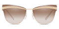 Beige / Marrone Chiaro / Gradient Brown Mirrored Silver