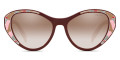 Bordeaux / Gradient Brown Mirrored Silver