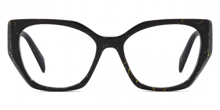 Prada PR 18WV 19D1O1 54 - Black/Yellow Marble