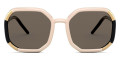 Ivory / Dark Brown