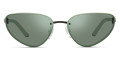 Black / Green Mirrored Internal Silver
