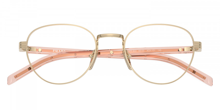 Color: Pale Gold/Transparent Peach Pink (ACX1O1) - Prada PRB53VACX1O149