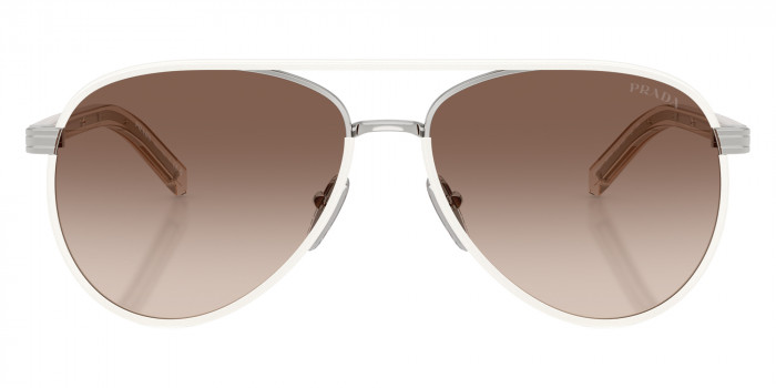 Prada PR B57S 23E10S 56 - Transparent Hazelnut/Silver