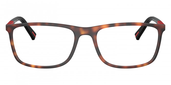 Prada Linea Rossa PS 03QV 17X1O1 55 - Dark Havana Rubbered/Black Rubbered