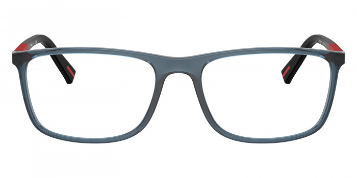 Prada Linea Rossa PS 03QV CZH1O1 55 - Transparent Avio/Black Rubbered