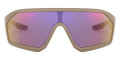 Light Brown Demishiny / Violet Mirrored Pink