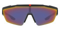 Black / Dark Gray Mirrored Blue / Red