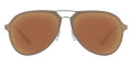 Brown Rubber / Dark Brown Mirrored Gold