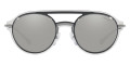 Gray / Light Gray Mirrored Silver