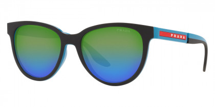 Color: Black Rubber/Turquoise (05S05L) - Prada PS05XS05S05L54