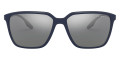 Blue / Gray Mirrored Silver