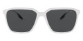 White Demishiny / Dark Gray