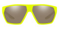 Fluorescent Yellow Rubber / Silver Mirrored