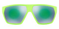Fluorescent Green Rubber / Mirrored Green