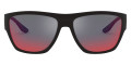 Rubber Black / Dark Gray Mirrored Blue / Red