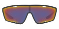 Black Rubber / Dark Gray Mirrored Blue / Red
