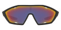 Black Rubber / Dark Gray Mirrored Blue / Red