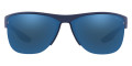 Blue Rubber / Dark Blue Mirrored Blue