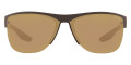 Brown Rubber / Green Olive Gold Mirrored