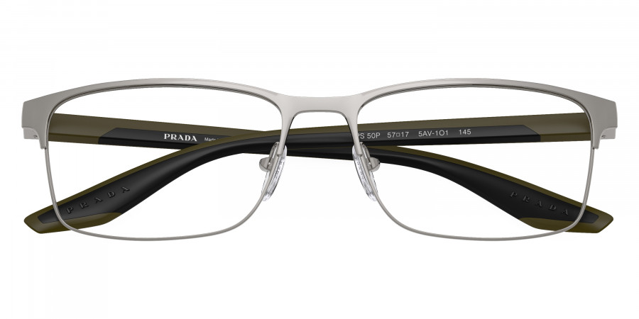 Color: Gunmetal/Matte Green (5AV1O1) - Prada Linea Rossa PS50PV5AV1O157