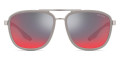 Gray / Dark Gray Mirrored Blue / Red