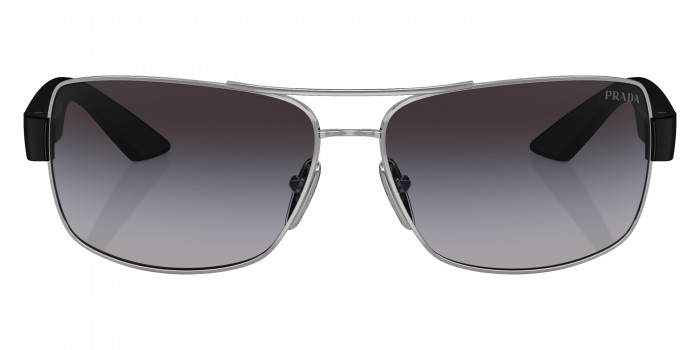 Prada Linea Rossa PS 50ZS 1BC09U 65 - Silver/Black Rubber