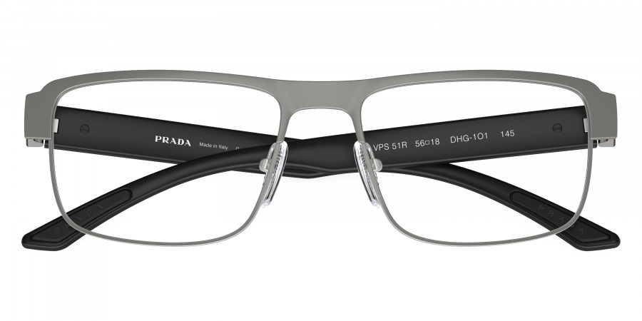 Color: Matte Brushed Lead/Matte Black (DHG1O1) - Prada Linea Rossa PS51RVDHG1O156