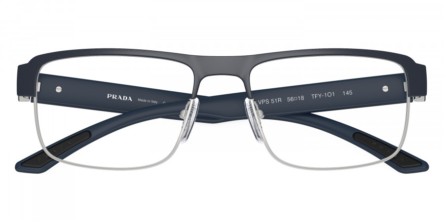 Color: Blue Baltic Rubber/Silver/Baltic Rubber (TFY1O1) - Prada Linea Rossa PS51RVTFY1O156