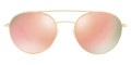 Matte Gold / Light Brown Mirrored Pink
