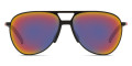 Black / Dark Gray Mirrored Blue / Red